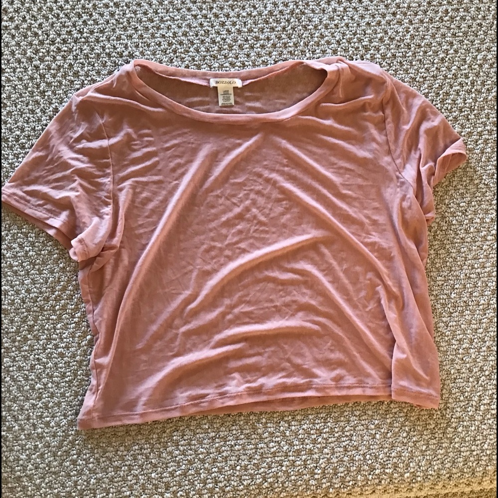 Sheer pink top